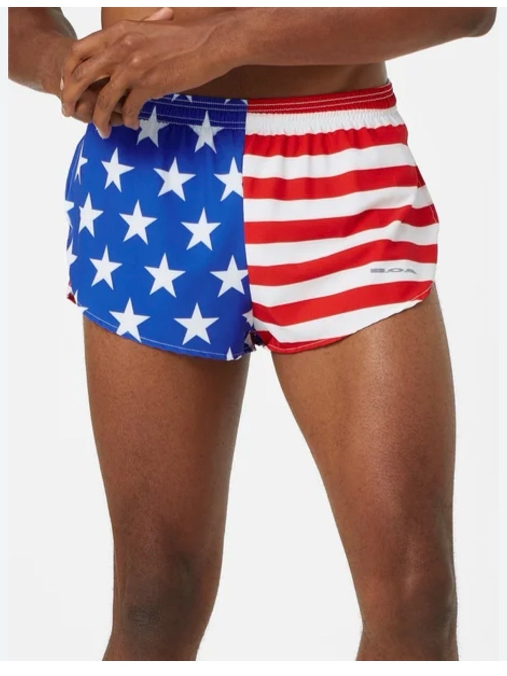 BOA American Flag 1" Inseam Running Shorts Size Medium